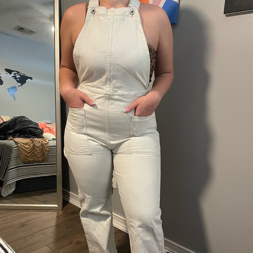 Vintage LEVI'S MADE & CRAFTED Utility Overalls With Tie Waist. Size small (1).